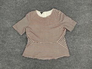 Talbots Sweater Womens XL Short Sleeve Knit Crop Top Shirt Pullover N148